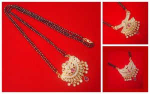 MN379 Daphne Latest Fashionable Golden 24 Inches Long Line Mangalsutra