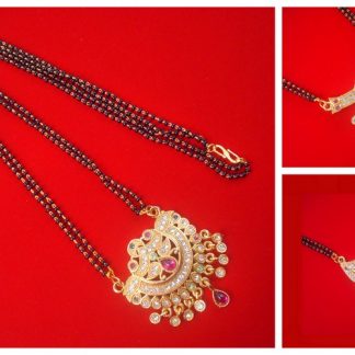 MN379 Daphne Latest Fashionable Golden 24 Inches Long Line Mangalsutra