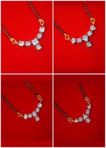 MN336 Daphne Golden Silver Cute Tiny Sleek Mangalsutra For Women