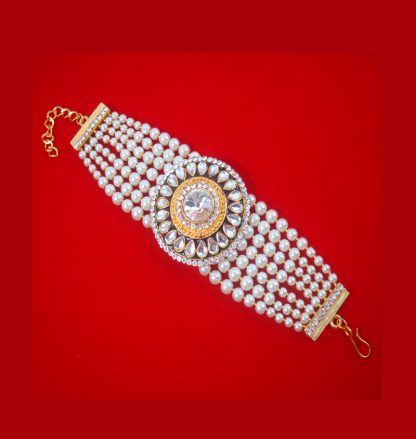 BR94 Daphne Bollywood Style Polki Meenakari Bracelet Party Wear For Woman