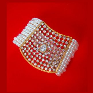 BR95 Daphne Bollywood Style Heavy Pearl Bracelet For Your Special Occasion