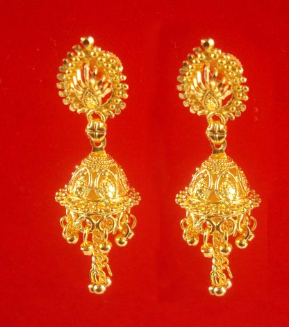 Daphne Royal Look Golden Hanging Jhumki