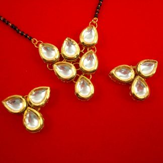 MN70 Daphne Royal Look Mangalsutra With Earing Set For Daily Wear And Newly Brides