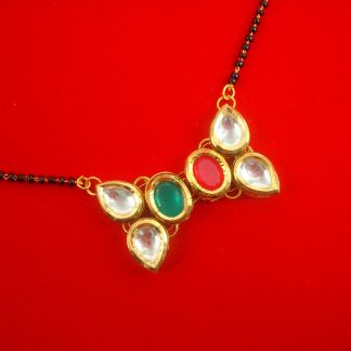 MN75 Daphne Newly Launched Daily Wear Multi color Kundan Handmade Mangalsutra