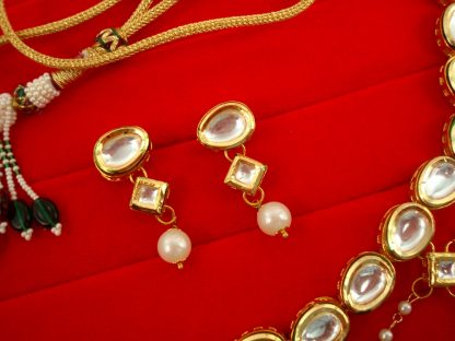 N13 Daphne Light Weight Jaal Style Kundan Necklace For Bridals