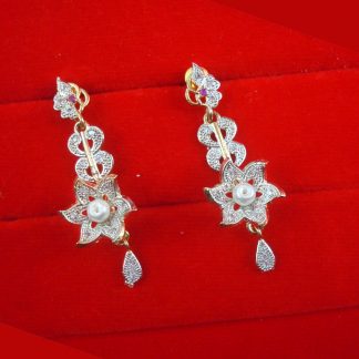 ZE98 Daphne Flower Design Party Wear Studded Zircon Earring For Girls