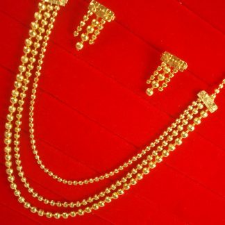 DC12 Daphne Classy Golden Balls MultiStrand Chain For Woman