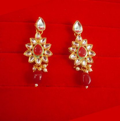 JH64RG Daphne Light Weight Wedding Wear Hanging Earring For Woman