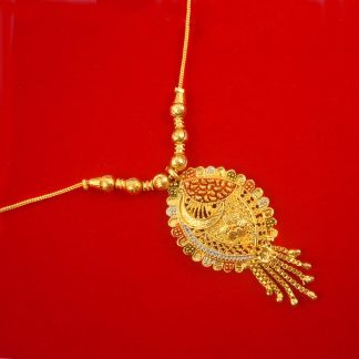 MN89 Daphne Traditional Golden Peacock Design Garland For Woman