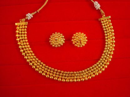 NA67B Daphne Round Rajasthani Style Beautiful Necklace especially for Wedding
