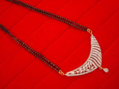 ZM35 Daphne latest High Quality Designer Zircon Mangalsutra With Earring