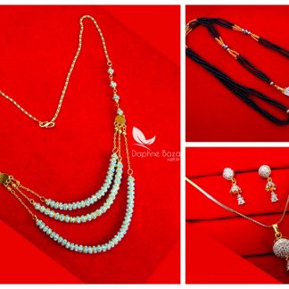 Artificial Jewellery Combo of Necklace Pendant Mangalsutra For Rakhi Gift