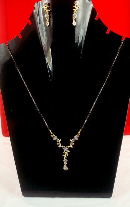 Bollywood Flora Style Mangalsutra Set for KarvaChauth HC77B