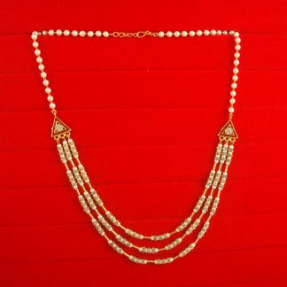 Daily Wear Classy Sleek Golden Zircon Chain For Girls DC14