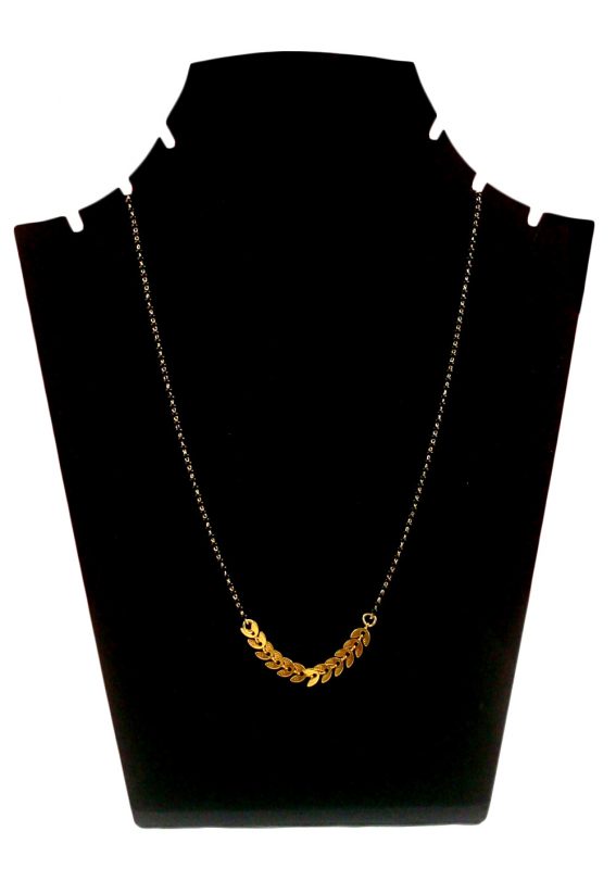 Daily Wear Golden Small Designer Sleek Mangalsutra Gift For Wife MN97