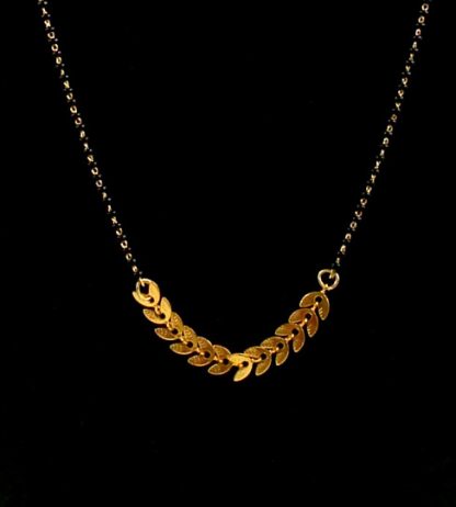 Daily Wear Golden Small Designer Sleek Mangalsutra Gift For Wife MN97