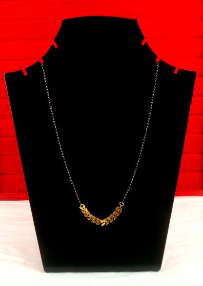 Daily Wear Golden Small Designer Sleek Mangalsutra Gift For Wife MN97