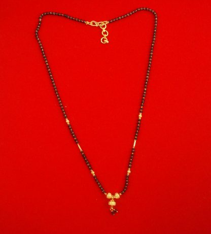 Ethnic Daily Wear Sleek Golden Mangalsutra Gift For Wife T99