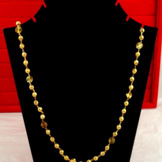 Wedding Wear Royal Look Golden Ball Necklace Chain DC20