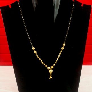 Wedding Wear Royal Look Golden Ball Necklace Chain DM11