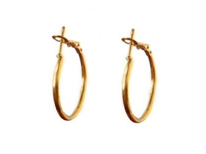 Classy Big Round Hoop Earring Wear With Indo Western Dresses FE13