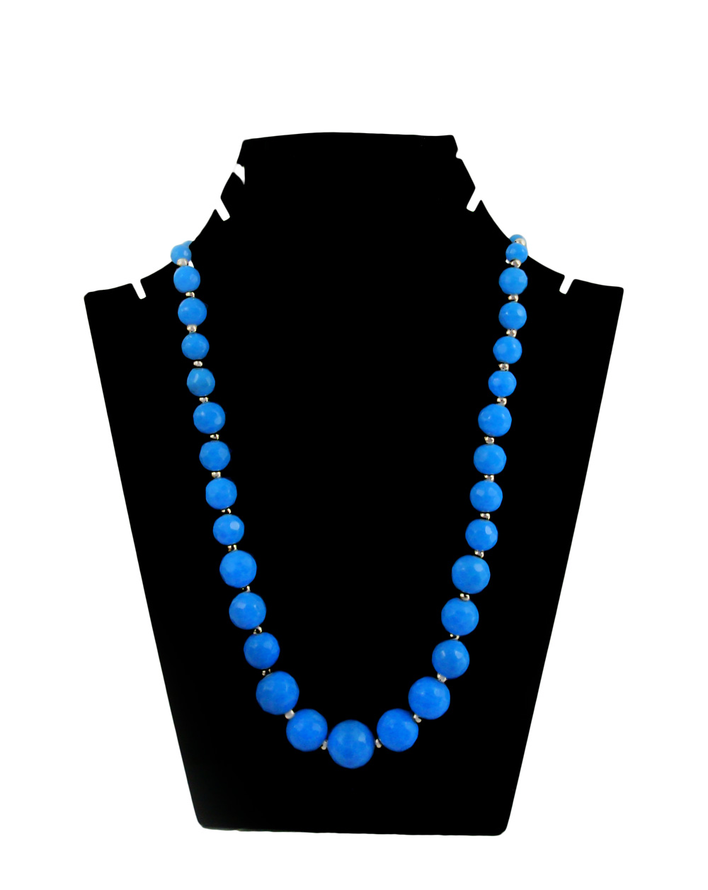 Classy Unique Blue Onyx Chain Christmas Gift For Wife Onyx22