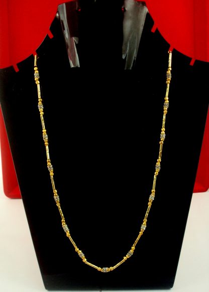 Daily Wear Stylish Sleek Golden Zircon Chain Gift For Rakhi DC21