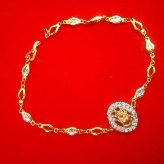 Designer Charming Ganesha Bracelet Girlish Wear For Christmas Celebration