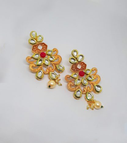 Designer Royal Look Heavy Kundan Necklace For Bridals Gift For Diwali NH47
