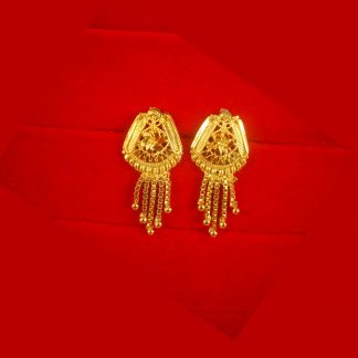 Golden Tone Daily Wear Hanging Earring Gift For Diwali FE39