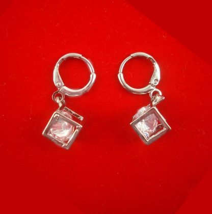 Indo Western Wear Unique Classy Girlish Look Silver Cubic Earring FE66