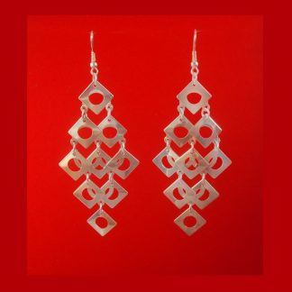 Silver Fashion Earring For College Wear With Indo Western Dresses