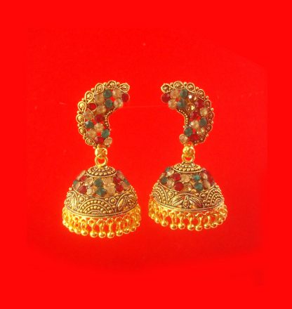 Unique Peacock Hanging Jhumki Earring in Girlish Look FE70