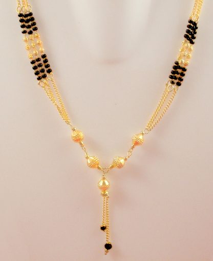 Daily Wear Fine Finish Three Line Mangalsutra for Women,Karwa Chauth Gift for Wife DM37