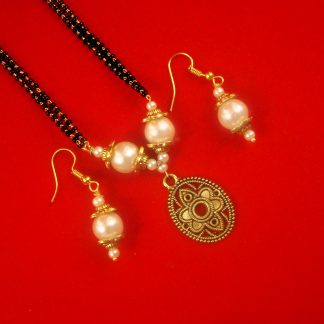 Designer Daily Wear Creamy Mangalsutra Gift For Karwa Chauth DM38