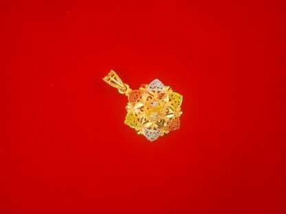 Designer Golden Flower South Indian Style Pendant Gift For Her GP14