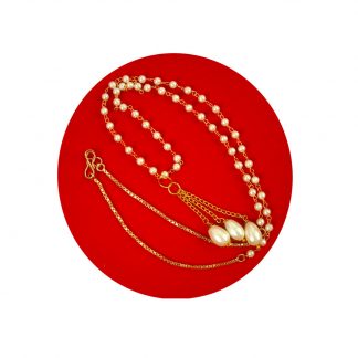 Latest Bollywood Style Wedding Wear Creamy Small Pearl Necklace Chain Pleasant Karwa Chouth Gift For Wife DC33