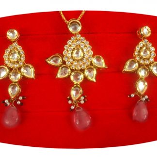 Imitation Jewelry Charming Golden Flower Premium Pendant Earring Christmas Celebration PP13