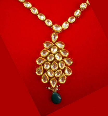 Imitation Jewelry Charming Wedding Wear Premium Kundan Pendant Earring Set PP15