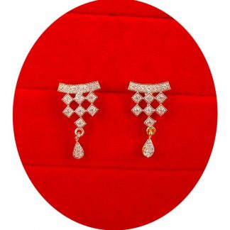 Imitation Jewelry Daily Wear Zircon Tiny Earring With Small Hanging Christmas Gift For Her TE21