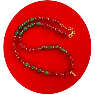 Imitation Jewelry Designer Maroon Green Necklace Extender Bead Chain Necklace Lengthen-er Bridal Jewelry Accessories Necklace Extension, Add-On DR31