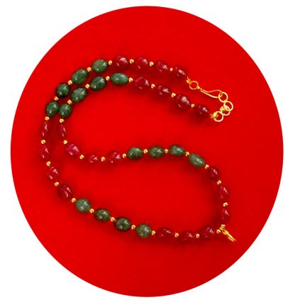 Imitation Jewelry Designer Maroon Green Necklace Extender Bead Chain Necklace Lengthen-er Bridal Jewelry Accessories Necklace Extension, Add-On DR31