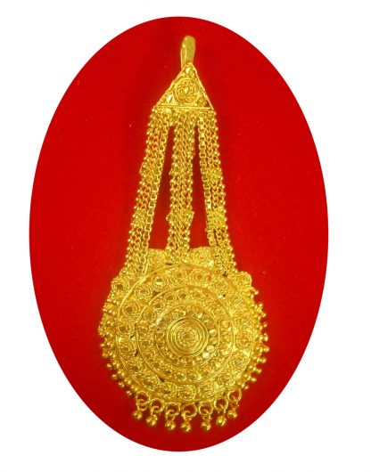 Imitation Jewelry Royal Touch Designer Traditional Handmade Golden Muslim Bridal Passa Wedding Wear, Gift For Her PS22