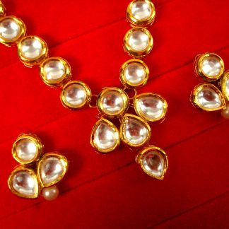 Imitation Jewelry Wedding Wear Premium Kundan Necklace Beautiful Christmas Gift For Wife NH84
