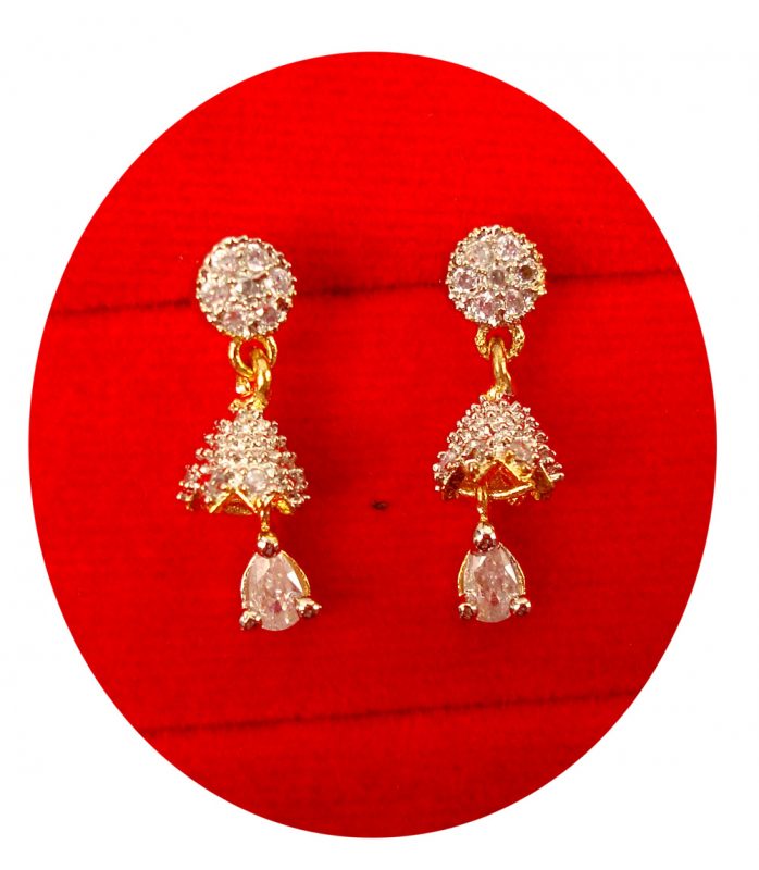 Imitation Jewelry Wedding Wear Tiny Zircon Earring Maang Tikka Kids Can also Wear, Designer Collection,Gift For Her EM57