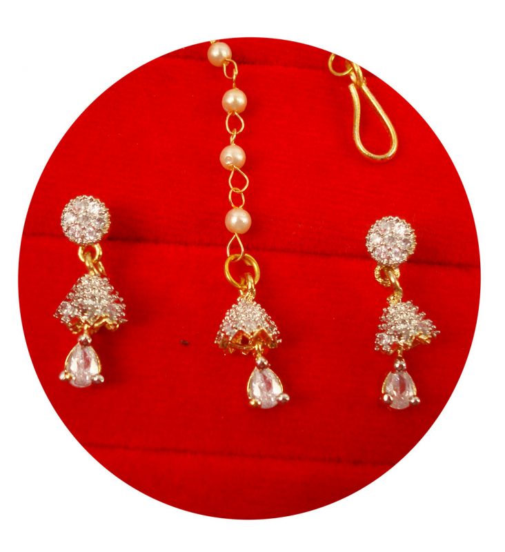 Subhag Alankar Red Beautiful Kashmiri Tribe Style Jhumka Earrings With