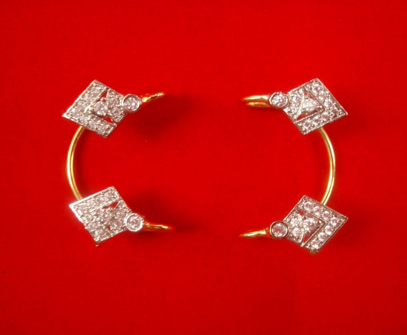 Imitation Jewelry Zircon Tiny Ear Cuff Earring Clip On No Piercing For Women TE23