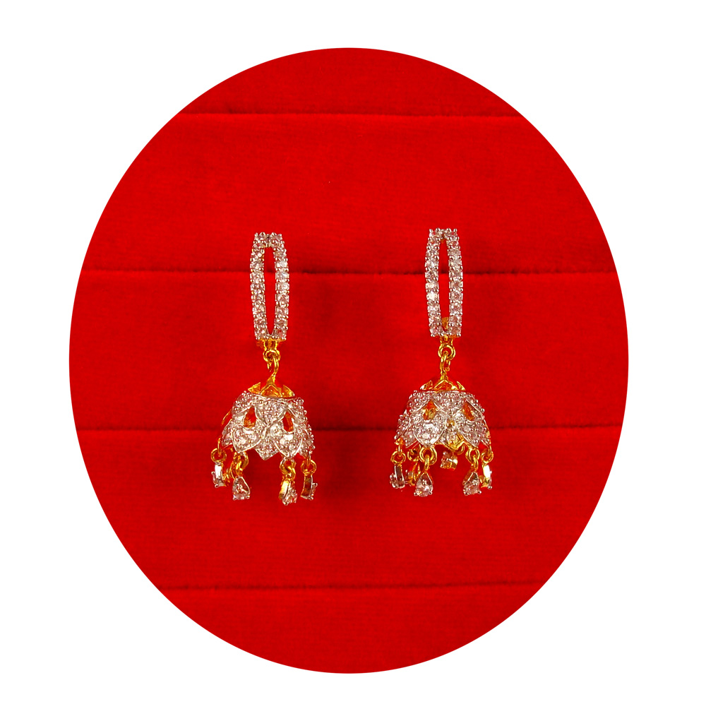 Fashion Jewelry Round Jhumka Earrings, Jewellery, Earrings & Drops Free  Delivery India.