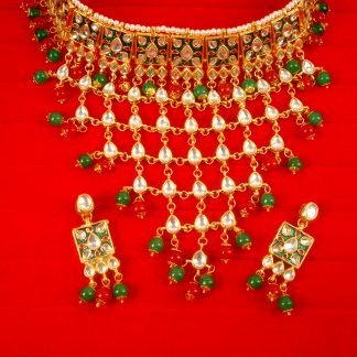 Wedding Wear Indian Traditional Bollywood Multi color Padmavati Choker Set For Women New Year Gift For Her NA33B