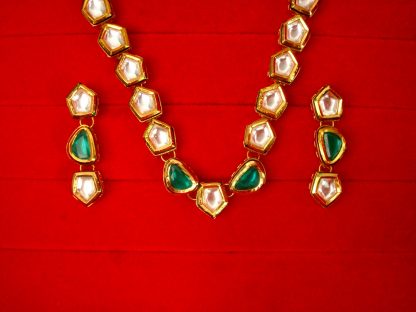 Artificial Jewelry  Charming Wedding Wear Premium Kundan Necklace Earring Christmas Gift Best Price NH100